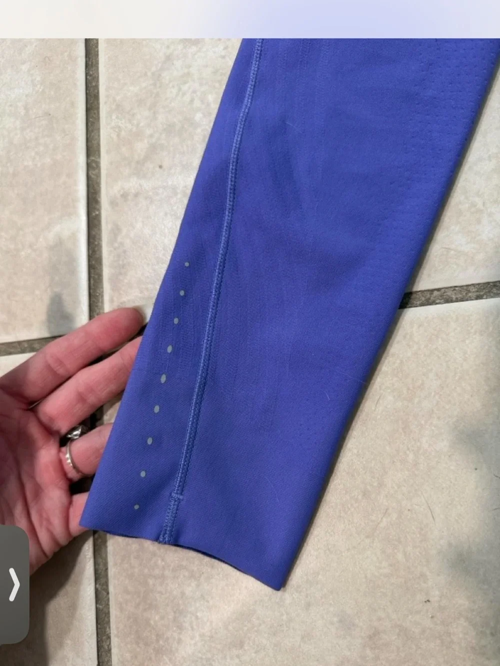 Lululemon size 4 Purple Senseknit High Rise Running Leggings 28”